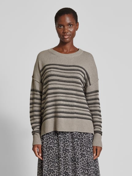 Smith and Soul Oversized Strickpullover mit Kaschmir-Anteil Taupe 4