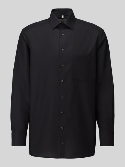 OLYMP Luxor Comfort Fit Businesshemd aus reiner Baumwolle Black 2