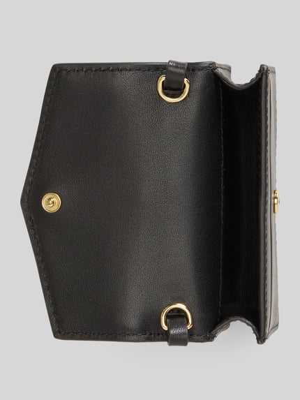 Lauren Ralph Lauren Portemonnee van echt leer met afneembare draagketting Zwart - 3