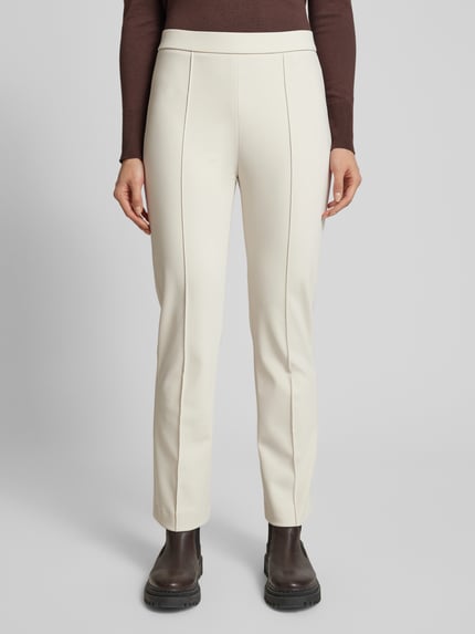 Raffaello Rossi Flared Stoffhose mit verkürztem Schnitt Modell 'MACY' Beige 4