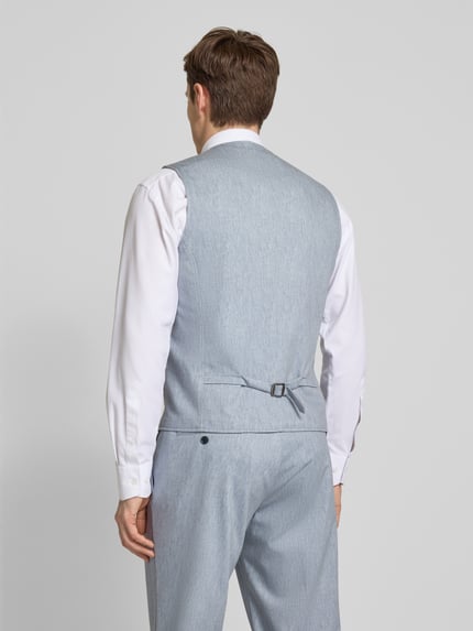 CG – CLUB of GENTS Gilet met strookzakken, model 'Mosley' Bleu - 5