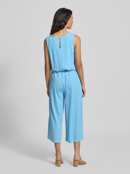 Milano Italy Jumpsuit mit V-Ausschnitt Bleu 5