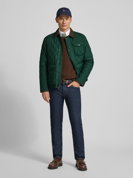 Polo Ralph Lauren Gewatteerd jack met platte kraag, model 'BEATON' Groen - 1