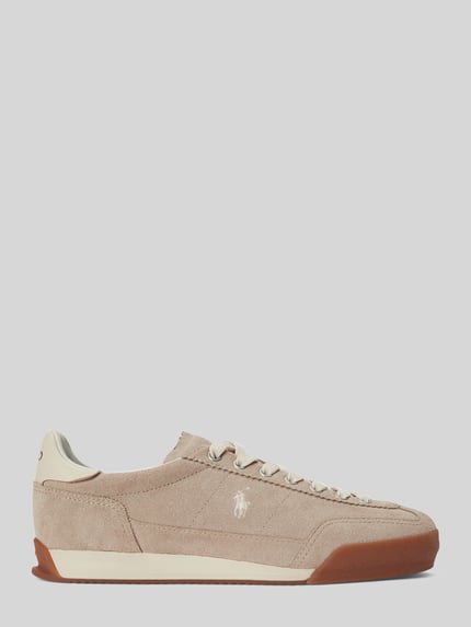 Polo Ralph Lauren Sneaker aus echtem Rindsleder Hellgrau 2
