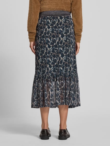Christian Berg Woman Midirok met effectgaren Cognac - 5
