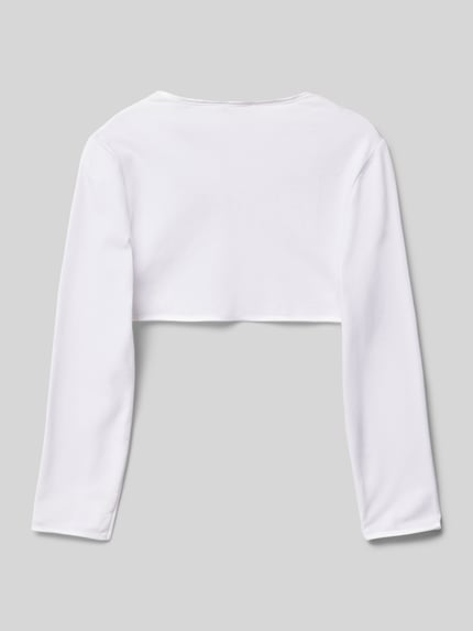 Weise Regular Fit Bolero mit langem Arm Weiss 3