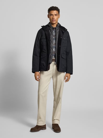 Barbour Regular Fit Parka aus wasserdichtem Material Modell 'WINTER OGSTON' Anthrazit 1