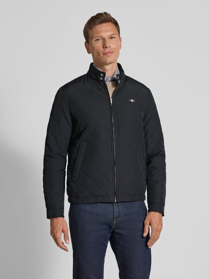 GANT Jacke mit Label-Details Modell 'QUILTED' Black 4