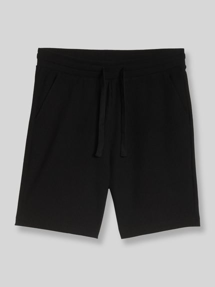 Tom Tailor Denim Regular Fit Sweatshorts aus Baumwoll-Mix Black 2