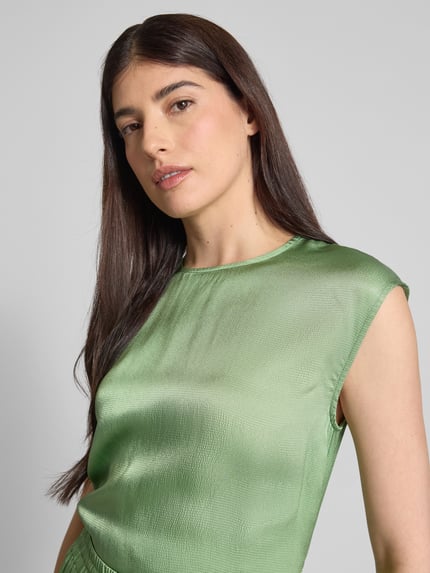 Essentiel Antwerp Blusenshirt aus Viskose mit Rundhalsausschnitt Modell 'Hoof' Mint 3