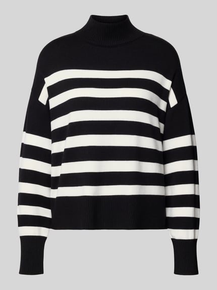 ONLY Regular Fit Strickpullover aus Viskose-Mix Modell 'BARI' Black 2