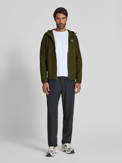 Under Armour Regular Fit Windbreaker mit Logo-Print Oliv 1