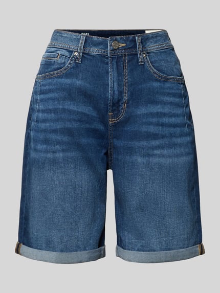 s.Oliver RED LABEL regular fit korte jeans van katoenmix model 'SURI' Donkerblauw - 2