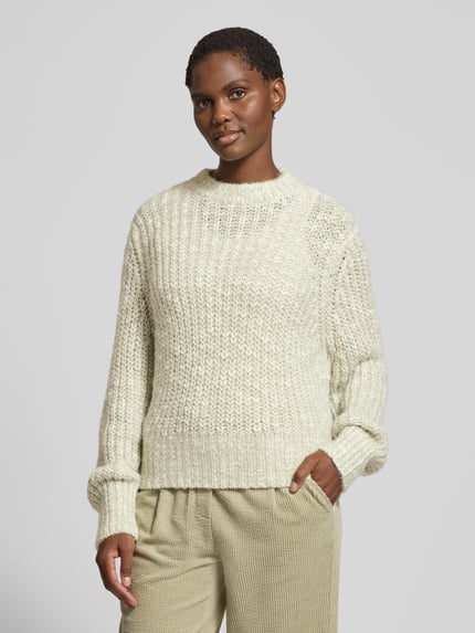 OPUS Strickpullover mit Woll-Anteil Modell 'Palizia' Schilf 4