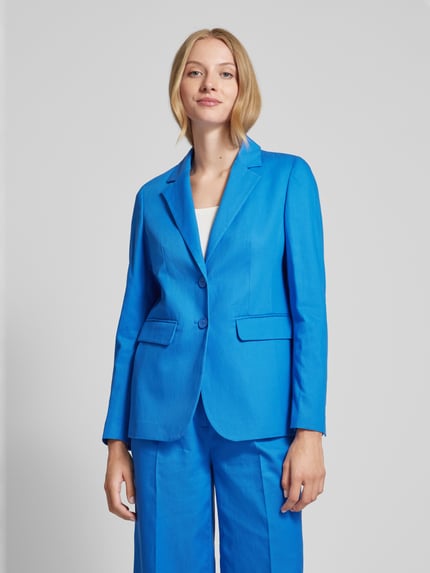 MORE & MORE Blazer met reverskraag Koningsblauw - 4