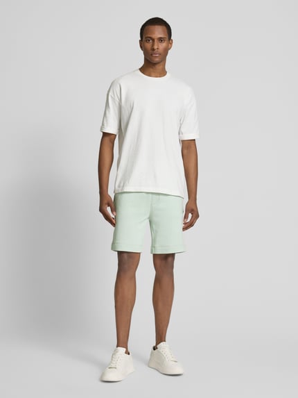 BOSS Orange Sweatshorts met steekzakken, model 'Sewalk' Lichtblauw - 1