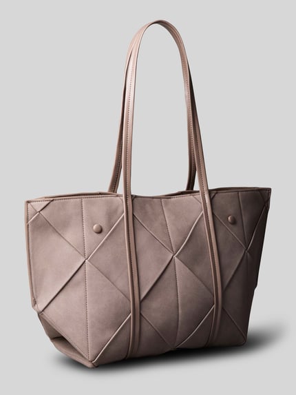 CK Calvin Klein Henkeltasche mit Label-Detail Modell 'CARRYALL' Taupe 3