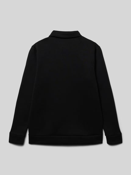 JACK & JONES Sweatshirt mit Umlegekragen Modell 'BRADLEY' Black 3