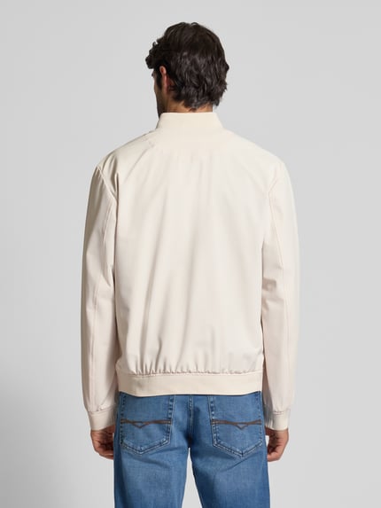 BOSS Regular Fit Blouson mit feiner Struktur Modell 'HANRY' Offwhite 5