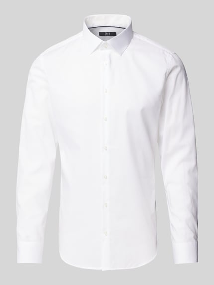 Jake*s Koszula biznesowa o kroju slim fit z kołnierzykiem typu kent Biały 2