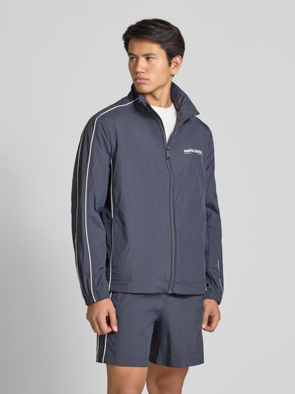 Calvin Klein Jeans Kurtka treningowa z nadrukiem z logo Ciemnoniebieski 4