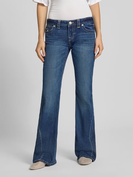 TRUE RELIGION Bootcut-jeans van katoenmix model 'JOEY' Jeansblauw - 4
