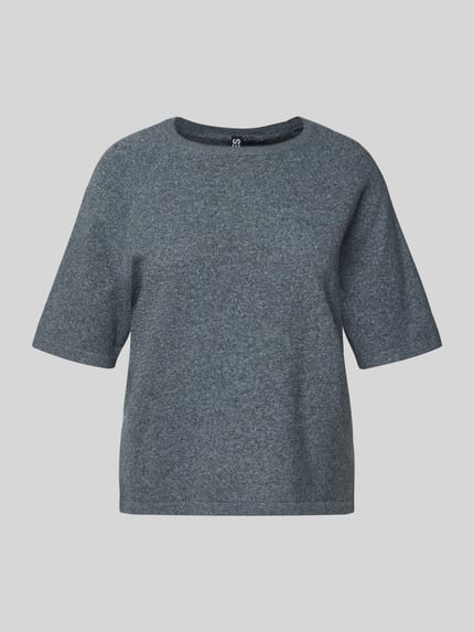 PIECES Regular Fit T-Shirt mit Raglanärmeln Modell 'BREE' Rauchblau Melange 2