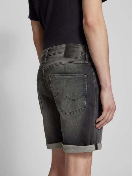 JACK & JONES Regular Fit Jeansshorts im 5-Pocket-Design Modell 'RICK' Dunkelgrau 3