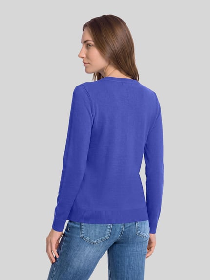 Betty Barclay Pullover mit Label-Detail Modell 'LT NOVEMBER' Royal 5