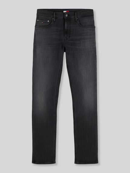 Tommy Jeans Slim Fit Jeans aus Baumwoll-Modal-Mix Modell 'SCANTON' BLACK 2