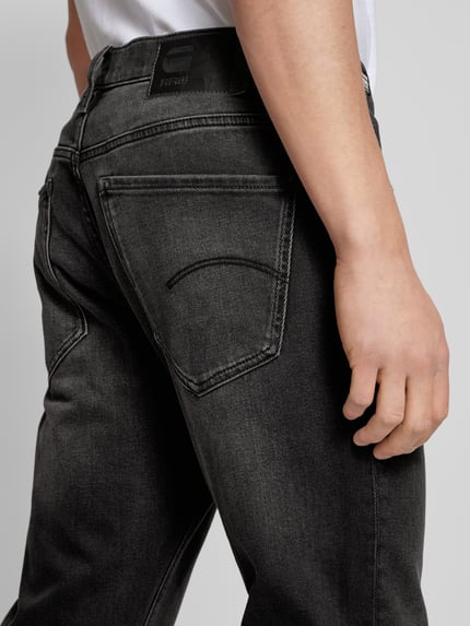 G-Star RAW Straight Fit Jeans aus Baumwoll-Mix Modell 'Mosa' Black 3