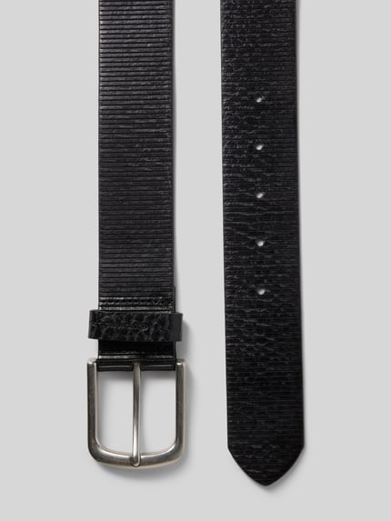 Tom Tailor Gürtel aus echtem Leder Modell 'ROY' Black 3