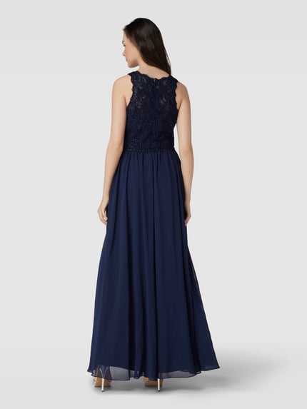 Hey Kyla Abendkleid mit Paillettenbesatz Dunkelblau 5