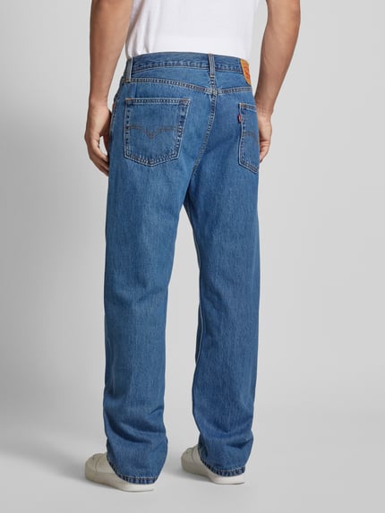 Levi's® Straight fit jeans van puur katoen, model '565' Blauw - 5