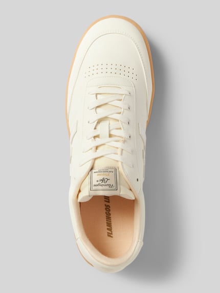 Flamingos Life Sneakers met labelpatch, model 'STADION' Wit - 3