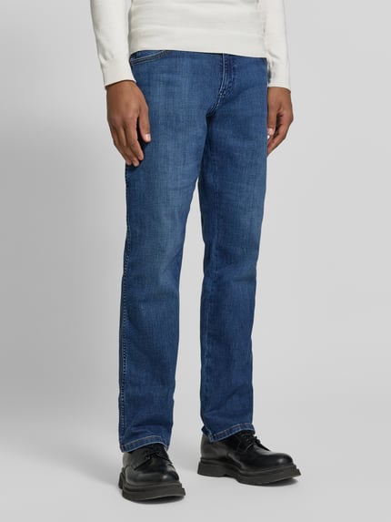 Wrangler Regular Fit Jeans mit Kontrastnähten Jeansblau 4