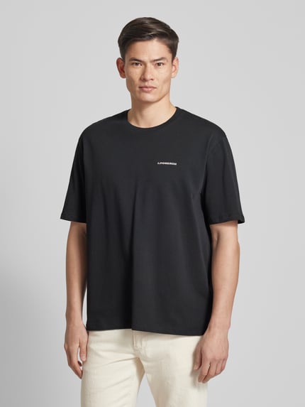 Lindbergh Oversized T-Shirt mit Label-Print Black 4
