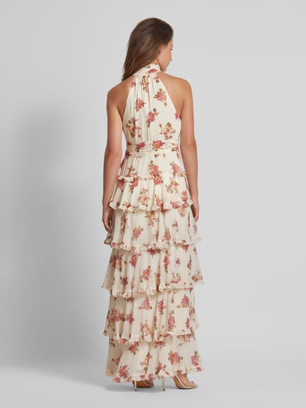 Lauren Ralph Lauren Avondjurk met ruches, model 'SANURA' Offwhite - 5