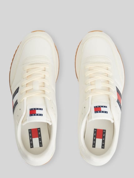 Tommy Jeans sneakersy z taśmą z logo Écru 5