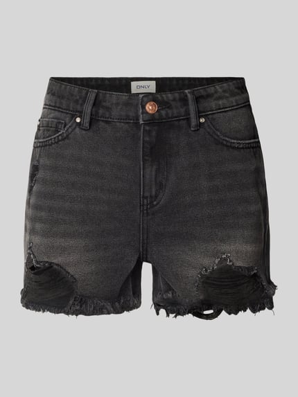 ONLY Regular fit korte jeans van puur katoen, model 'PACY' Zwart - 2