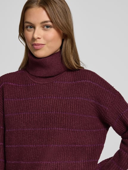 VILA Regular Fit Pullover mit Rollkragen Modell 'Zaza' Pflaume 3