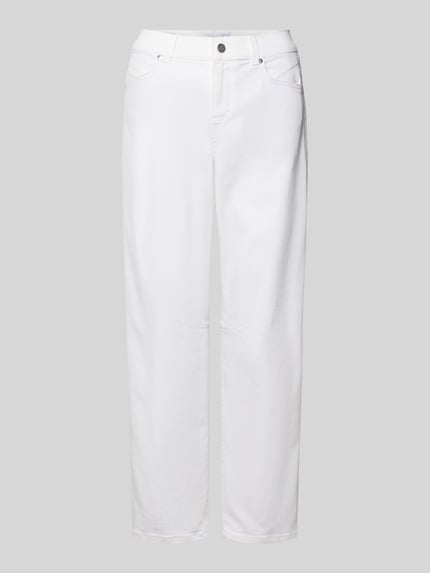Produktfoto, Jeans mit Eingrifftaschen Modell 'Evy' von Angels in Weiß, Damen Jeans aus Baumwoll-Mix mit Stretch-Anteil, Regular Fit.