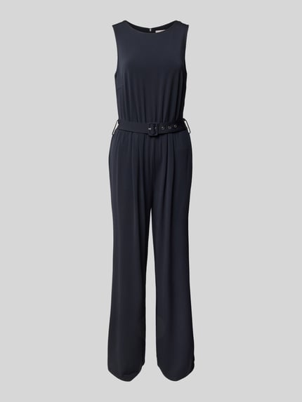Christian Berg Woman Selection Jumpsuit mit Taillengürtel Marine 2