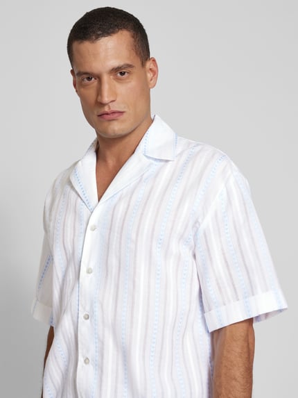 WON HUNDRED Regular fit vrijetijdsoverhemd met knoopsluiting Bleu - 3