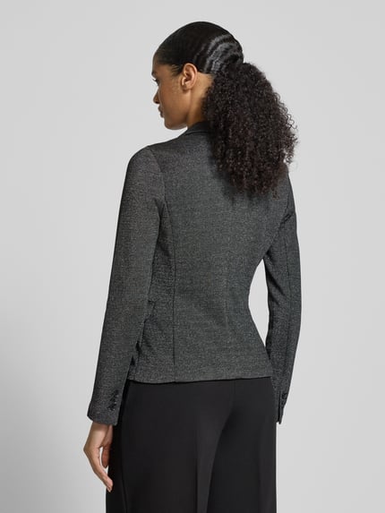 VERO MODA Żakiet krótki o kroju regular fit z dodatkiem bawełny model ‘JULIA’ Czarny 5