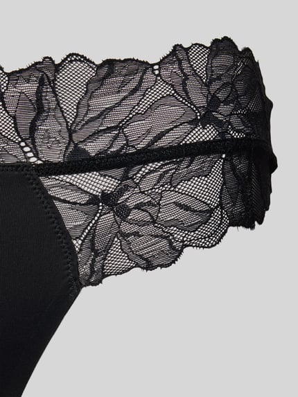 Calvin Klein Underwear String van kant Zwart - 2