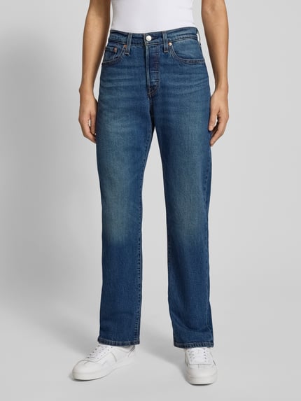 Levi's® 300 Jeansy o prostym kroju z mieszanka bawełny model '501®' Niebieski 4