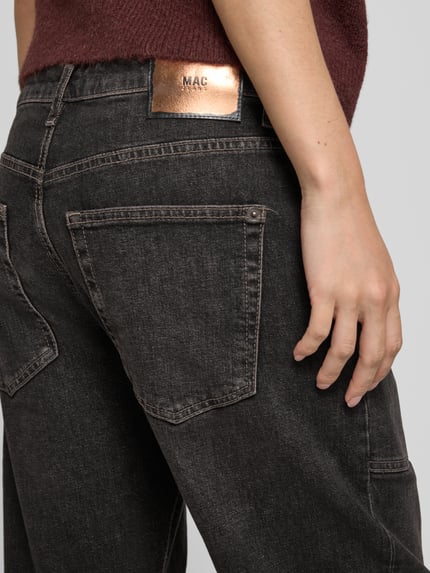MAC Straight Fit Jeans aus Baumwoll-Mix Dunkelbraun 3