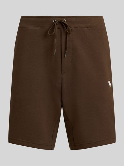Polo Ralph Lauren Regular Fit Sweatshorts aus Baumwoll-Mix mit Logo-Stitching Dunkelbraun 2
