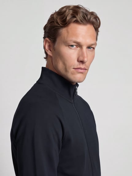 BOSS Green Regular Fit Sweatjacke mit Logo-Detail Modell 'Skaz' Dunkelblau 3